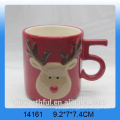 Popular Christmas Snowman Ceramic Mug With Handle